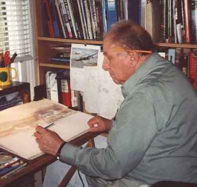 Alan Mann - the artist at work